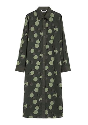 Vigile Circle Print Maxi Shirtdress