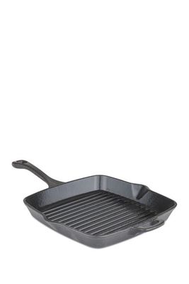 Viking 11" Square Cast Iron Grill Pan in Black