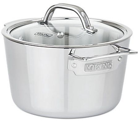 Viking Contemporary 3-Ply 3.4-Qt Soup Pot, Mirror Finish