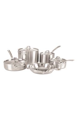 Viking Professional 10-Piece 5-Ply Satin Finish Cookware Set in Stainless Steel