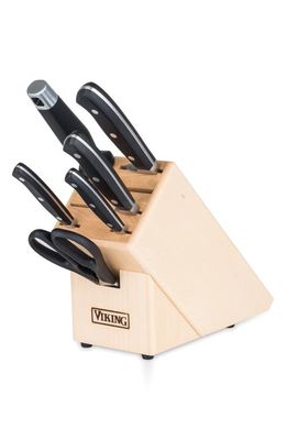 Viking Professional 7-Piece Knife Block Set in Stainless Steel 