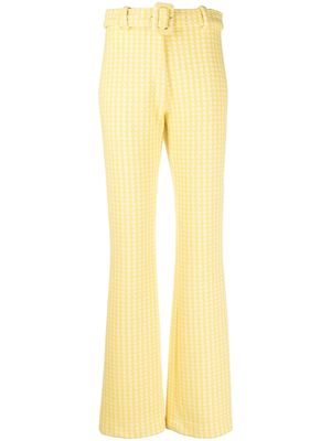 Viktor & Rolf belted flared trousers - Yellow