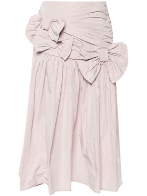 Viktor & Rolf bow-detail draped skirt - Pink