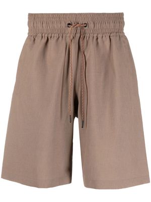 Viktor & Rolf drawstring-waist detail shorts - Brown