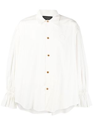 Viktor & Rolf flared-cuff long-sleeved shirt - White