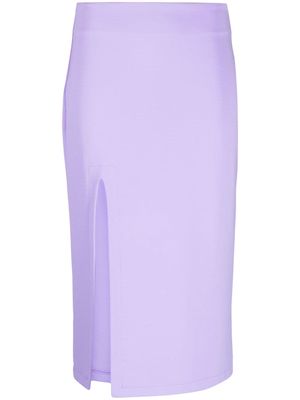 Viktor & Rolf high-waisted midi skirt - Purple