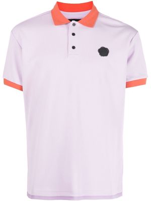 Viktor & Rolf logo-patch polo shirt - Purple