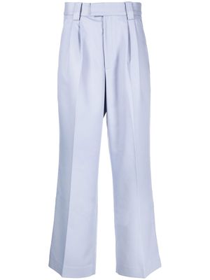 Viktor & Rolf pleat-detail wide-leg trousers - Grey