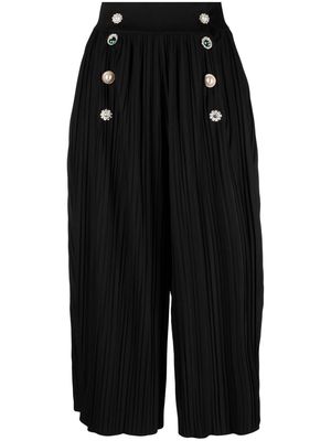 Viktor & Rolf pleated double-breasted culottes - Black