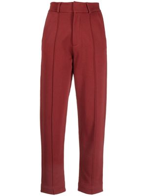 Viktor & Rolf pressed-crease detail trousers - Red