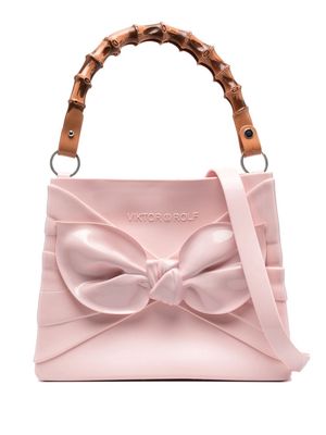 Viktor & Rolf Tie Bag embossed-logo tote bag - Pink
