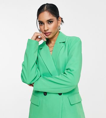 Vila Petite Exclusive tailored suit blazer in mint green