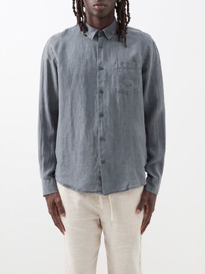Vilebrequin - Caroubis Linen Shirt - Mens - Grey