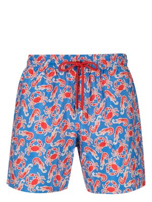 Vilebrequin crabs and shrimps print swim shorts - Blue