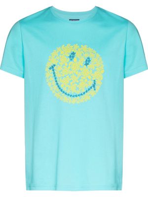 Vilebrequin face-print T-shirt - Blue