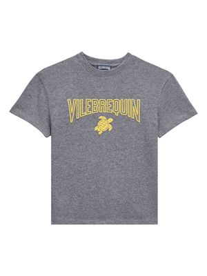 Vilebrequin flocked-logo organic cotton T-shirt - Grey