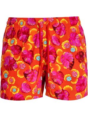 Vilebrequin floral-print swimming shorts - Red