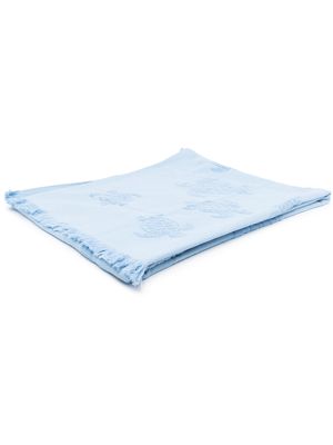 Vilebrequin graphic-print cotton towel - Blue