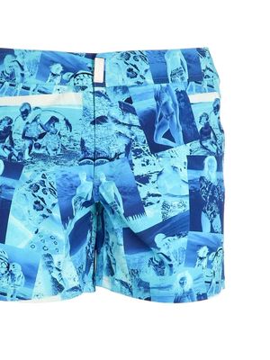 Vilebrequin graphic-print swimming shorts - Blue