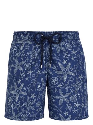 Vilebrequin Jim Starlettes-print swim shorts - Blue