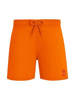 Vilebrequin Kids embroidered-detail swim shorts - Orange