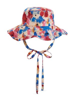 Vilebrequin Kids floral-print bucket hat - Red