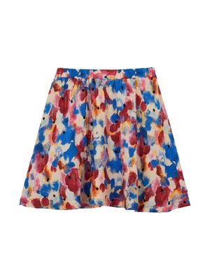 Vilebrequin Kids Flowers In The Sky A-line miniskirt - Red