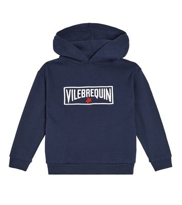 Vilebrequin Kids Gary logo cotton jersey hoodie