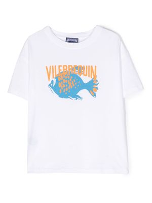 Vilebrequin Kids logo-print organic cotton T-shirt - White