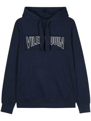 Vilebrequin logo-appliqué cotton hoodie - Blue