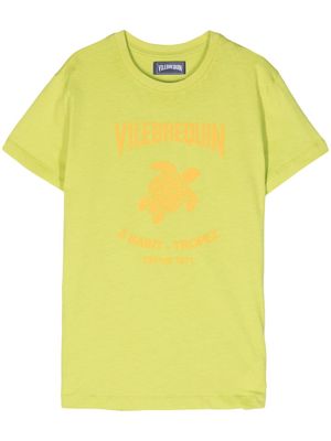 Vilebrequin logo-appliqué cotton T-shirt - Green