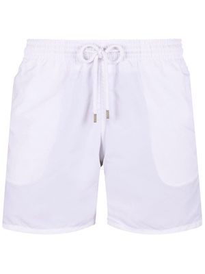 Vilebrequin logo-appliqué swim shorts - White