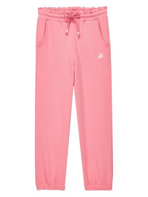 Vilebrequin logo-embroidered organic cotton track pants - Pink