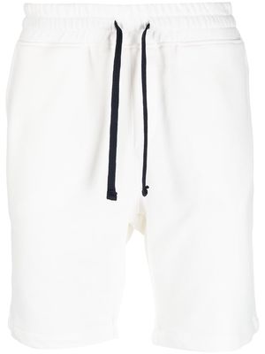 Vilebrequin logo-patch drawstring cotton shorts - White