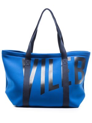 Vilebrequin logo-print tote bag - Blue