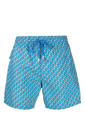 Vilebrequin Moorea star-print swim shorts - Blue