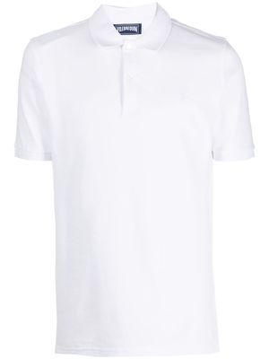 Vilebrequin Palatin logo-embroidered polo shirt - White