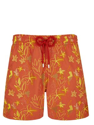 Vilebrequin Seaweed-embroidered swim shorts