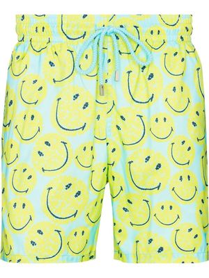 Vilebrequin Smiley graphic-print swimming shorts - Blue