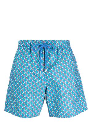 Vilebrequin star-print swim shorts - Blue