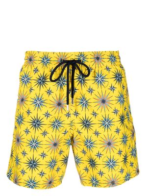 Vilebrequin star-print swim shorts - Yellow