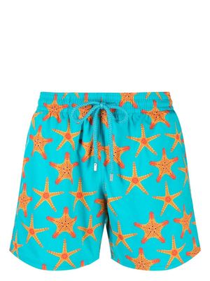 Vilebrequin Starfish Dance-print swim shorts - Blue