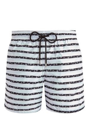 Vilebrequin striped swim shorts - White