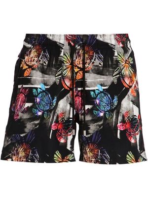 Vilebrequin turtle-print swimming shorts - Black