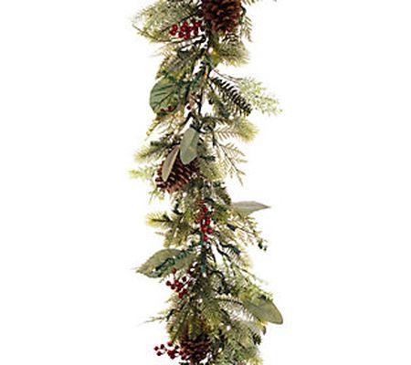 Village Lighting 9' Prelit LED Garland - Winter Frost