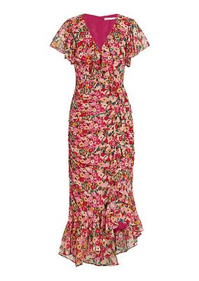Vilma Floral Midi-Dress