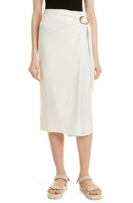 Vince Belted Skirt in Off White