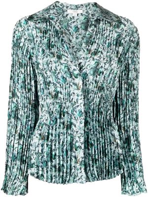 Vince berry blooms pleated shirt - Green