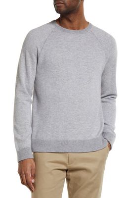Vince Birdseye Wool & Cashmere Sweater in H Grey/Pearl