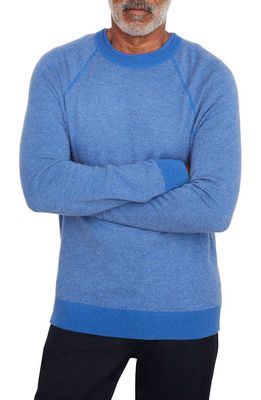 Vince Birdseye Wool & Cashmere Sweater in Majorelle Blue/H Gre